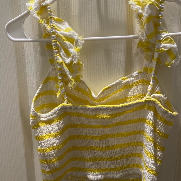 free people yellow ruffle tank - Picture 4 of 4